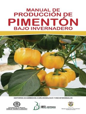 cover image of Manual de producción de pimentón bajo invernadero